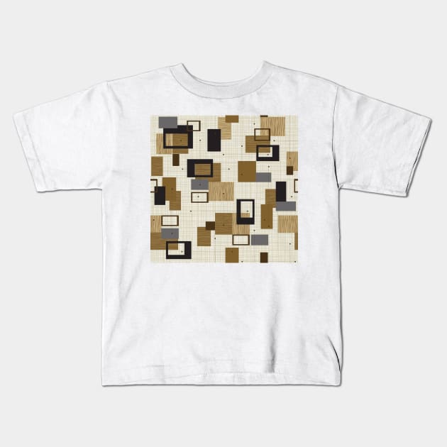 Mid Century Modern 7a Kids T-Shirt by Makanahele